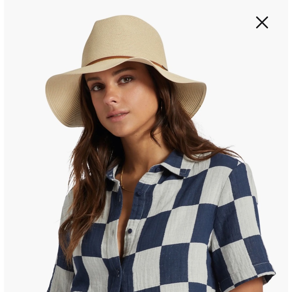 BRIXTON CLASSICS
WESLEY STRAW PACKABLE
FEDORA  TAN SIZE  M NEW unisex